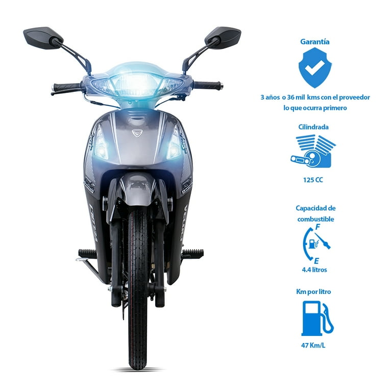 Motocicleta Veloci Draxter RX Sport Limited 125cc 2024 Plata Veloci Draxter RX Sport Limited 125cc 2024