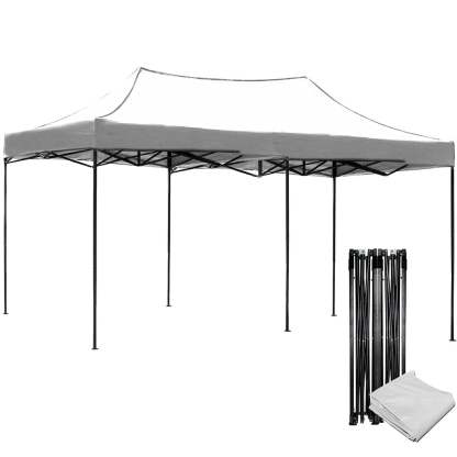 Carpa Toldo 6x3 Plegable Jardimex Impermeable Patio Blanco