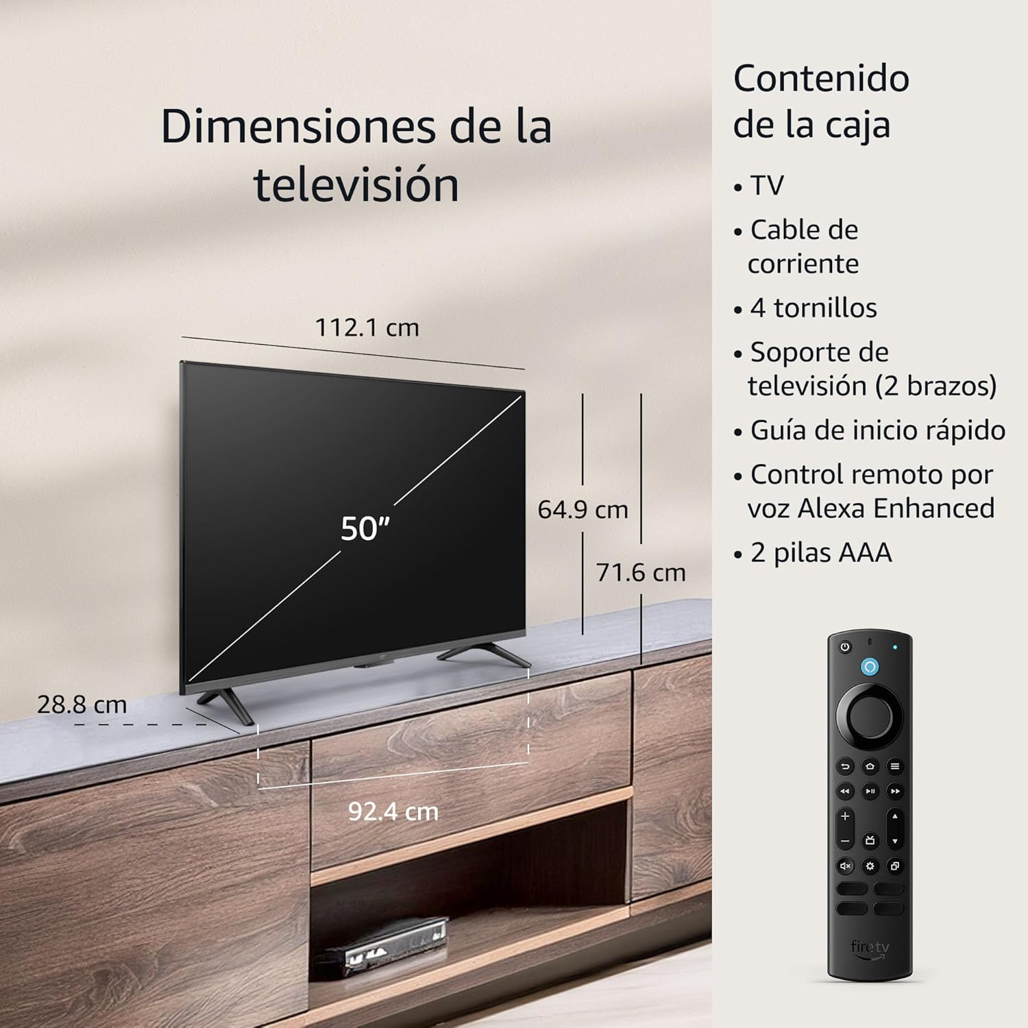 Televisión inteligente Amazon Fire TV Serie 4 de 50” en 4K UHD (modelo más reciente)