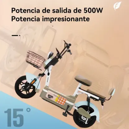 Deylinghs® Bicicleta Eléctrica Para Adultos 500w 30km/h Led