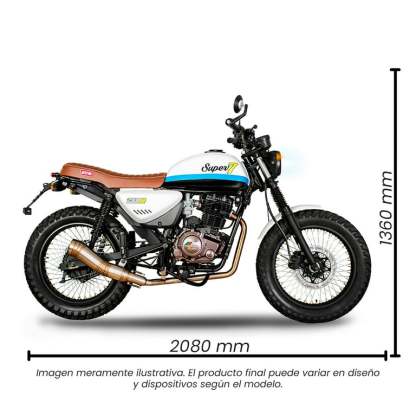 Motocicleta MB MOTOS Super 7 200R Blanco 2024