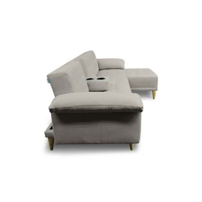 Sala Modular Reversible De Lino Gris ClaroModelo Brunello