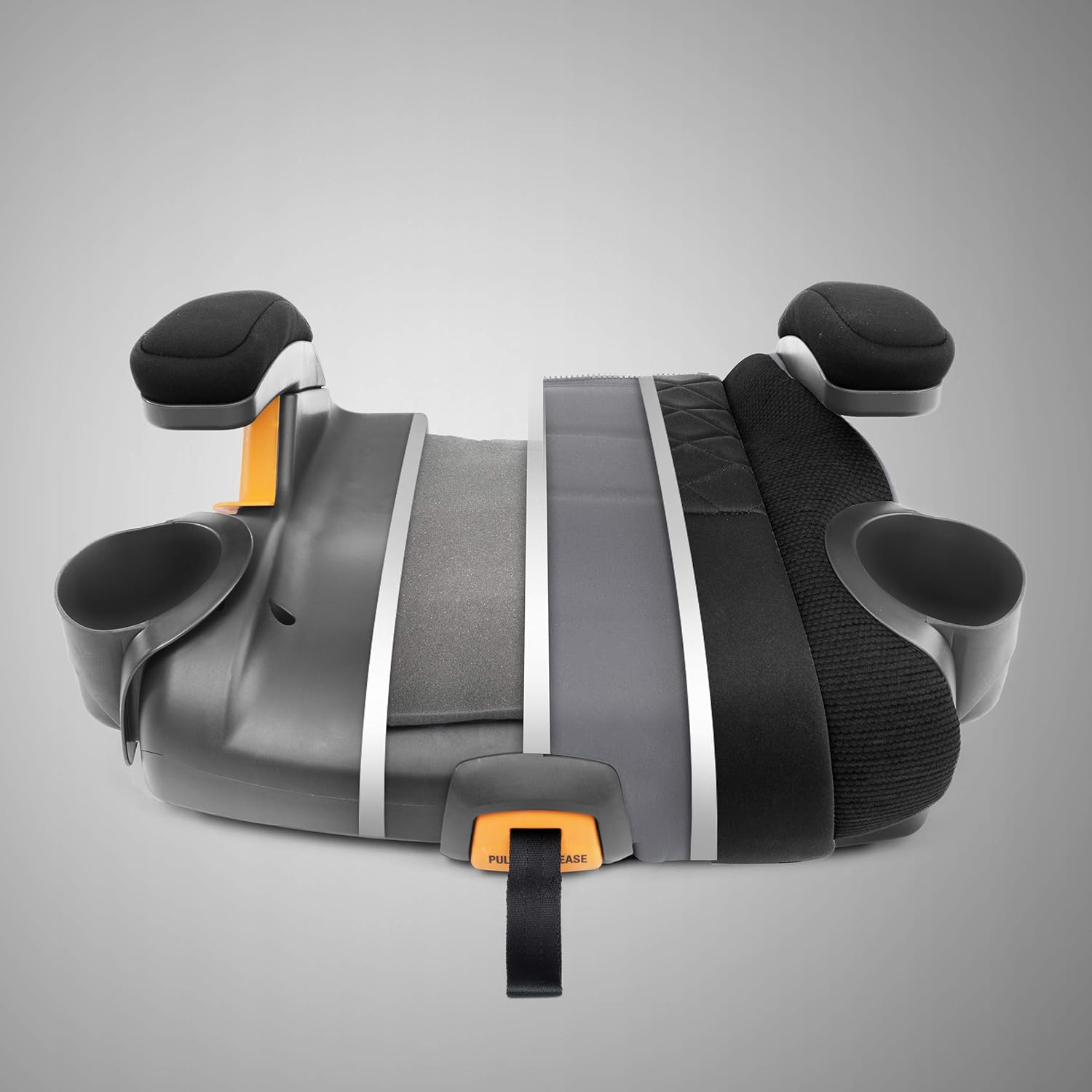 Chicco - KidFit Zip Air Plus 2 en 1 asiento elevador de posicionamiento para coche – Q Collection, negro/gris