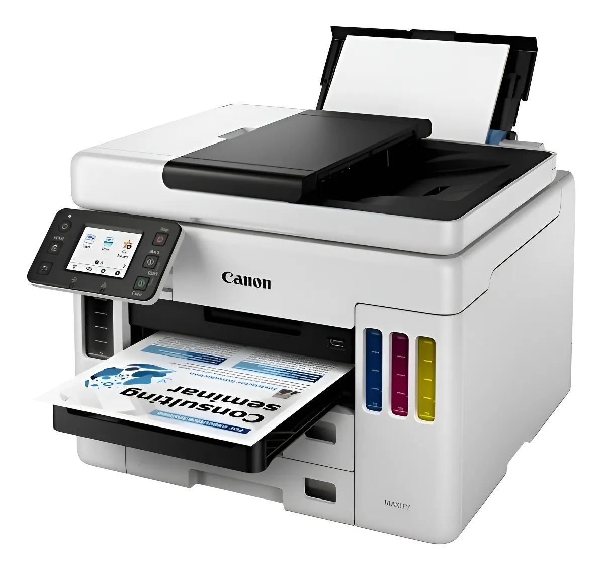 Impresora A Color Multifunción Canon Maxify Gx7010 Con Wifi Blanco