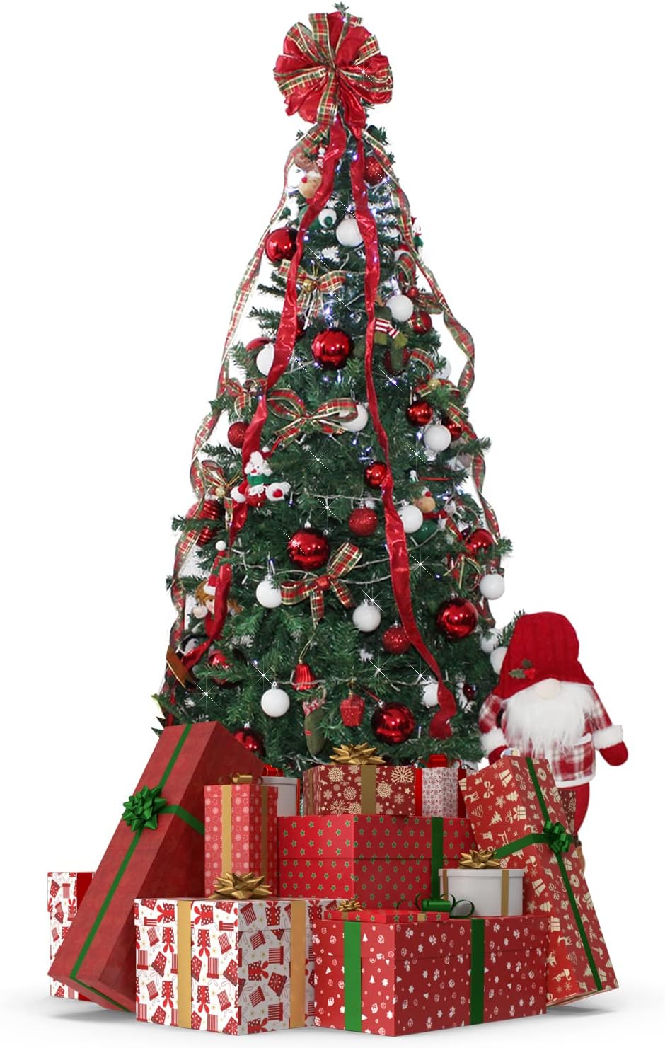 JARDIMANÍA, Árbol Navidad Premium, Pino Artificial, 630 Ramas, 180 cm de Altura