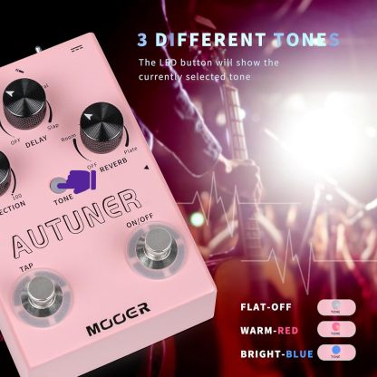 MOOER Harmonier - Procesador de efectos vocales para guitarra, pedal vocal, micrófono para grabación de transmisión en vivo (MVP2)