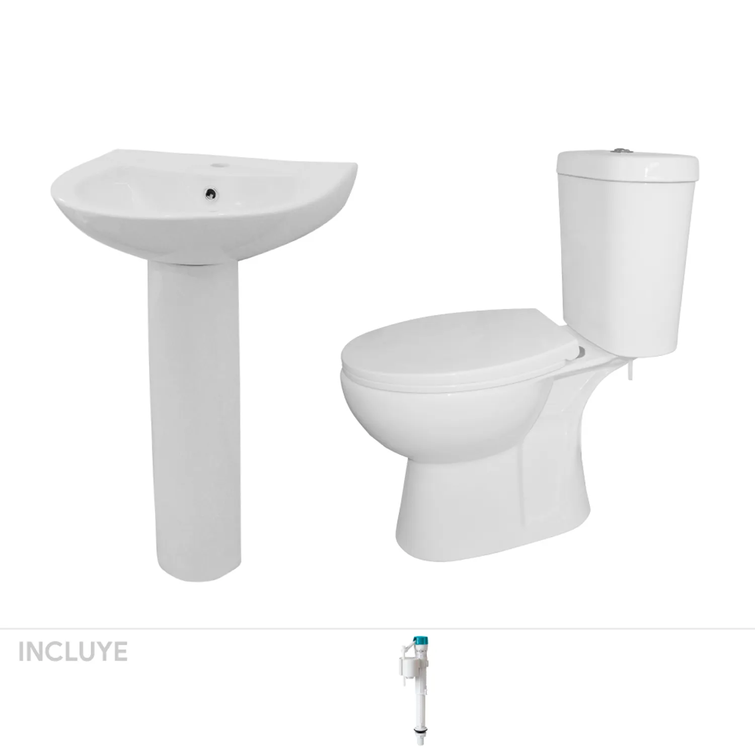 Pack Baño Aura - Lavamanos + Sanitario