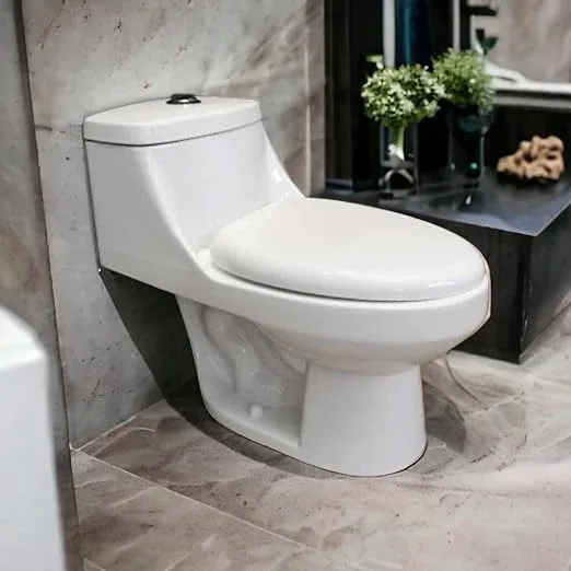 WC/Inodoro Castel Venus, Cerámica, One Piece, Color Blanco, Doble Descarga, Asiento Cierre Suave