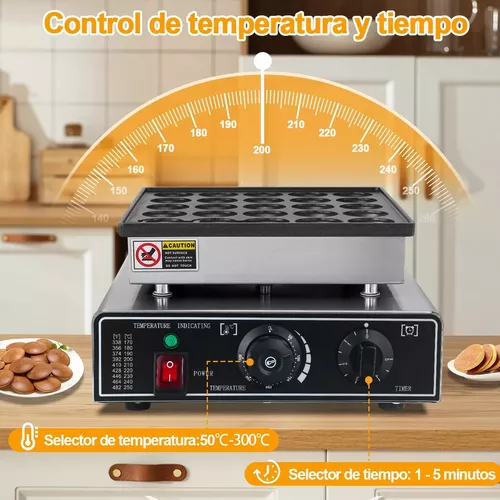 Curran HT2240 Maquina Electrica Industrial Comercial Mini Hotcakes 25pz Color Gris/Negro