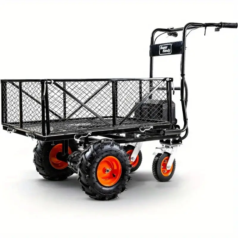 Carrito de servicio utilitario Carro de potencia carretilla Capacidad de transporte Granja y jardín Cama de carga modular multiusos