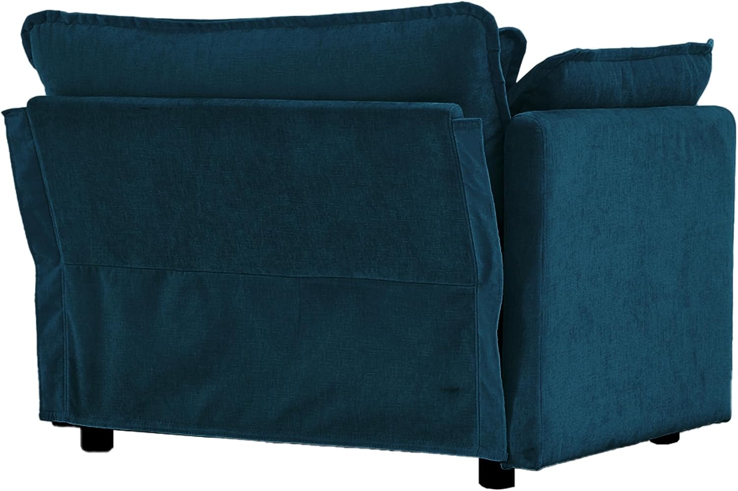 Neylory - Sofá de dos plazas con 2 almohadas para sala de estar, recámara, departamento, 2 plazas de felpilla para asiento profundo