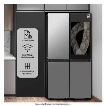 Refrigerador Samsung Bespoke 23 Pies Cúbicos French Door RF23DB9950QDEM