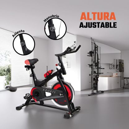 CENTURFIT Bicicleta Fija 6 kg Bicicleta Spinning Rueda 6 Kg Excelente Calidad Bicicleta Estacionaria Ajustable Bicicleta Estatica Pantalla Bicicleta Fija Para Ejercicio