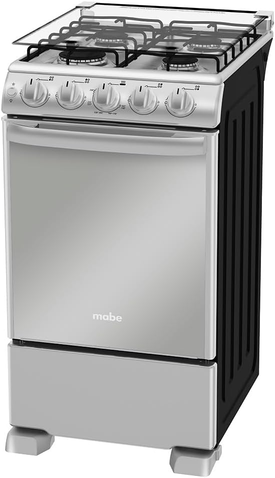 Mabe EM5045CAIS1 Estufa de Piso 50 cm, Color Plata Mercury