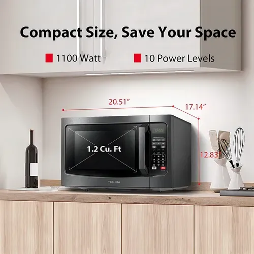 Toshiba Em131a5c-bs Horno De Microondas Con Sensor Inteligen
