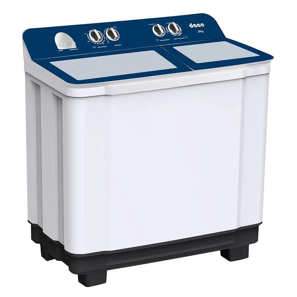 Lavadora Dace Semiautomática Doble Tina 20 Kg Blanca