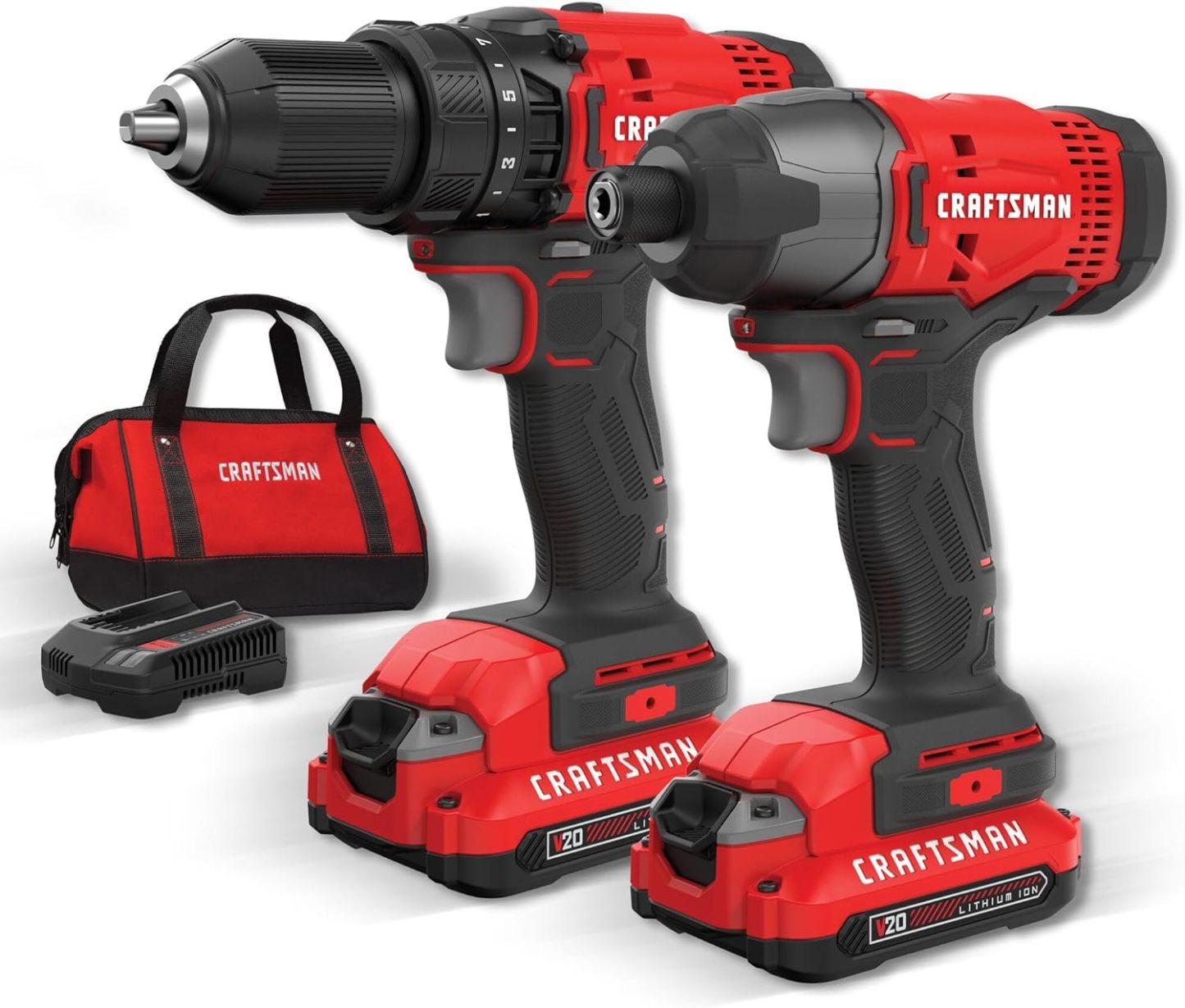 CRAFTSMAN Kit de Herramientas 20V Inalambricas con Taladro Atornillado