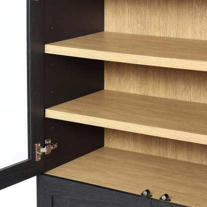 Gabinete de cocina Juliet de arco redondeado, negro intenso, de Better Homes & Gardens