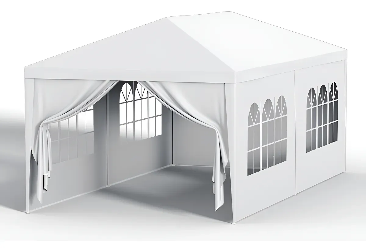 Carpa Toldo Reforzado Impermeable Jardin Lona Blanco 3 X 6