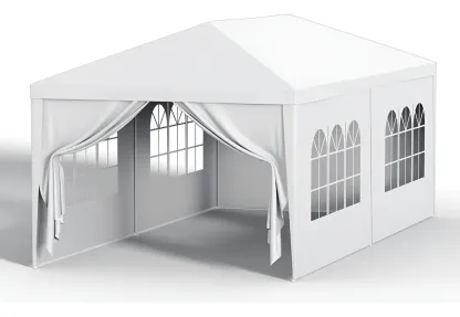Carpa Toldo Reforzado Impermeable Jardin Lona Blanco 3 X 6