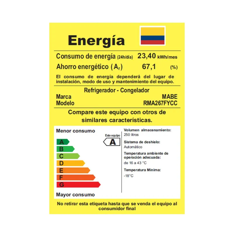 Refrigerador No Frost 267 L Brutos Black Steel Mabe RMA267FYCC