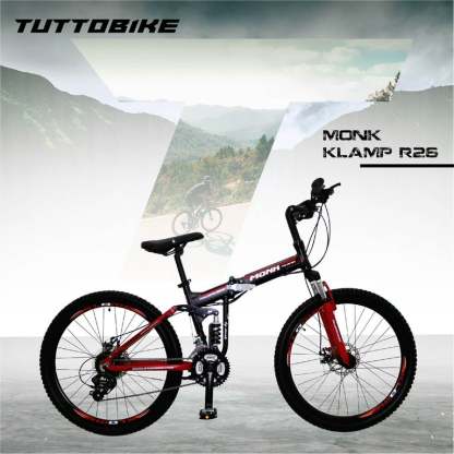 Bicicleta Montaña Rodada 26 21 Velocidades Plegable Klamp Monk MTB