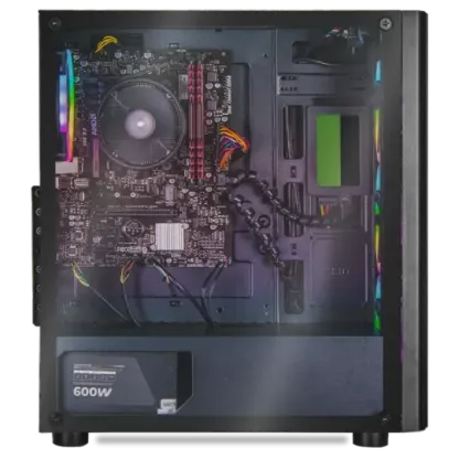 Xtreme PC Gamer con AMD Radeon Renoir Ryzen 5 5600G, 16GB, SSD de 240GB, disco duro de 3TB, monitor de 27 pulgadas con WIFI XTXZR516GBRENOIR