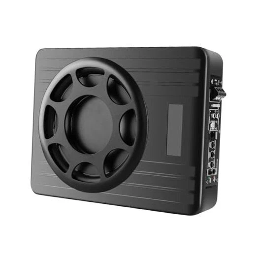 Subwoofer para automóvil de 10 pulgadas y 800 W, subwoofer delgado debajo del asiento para automóvil accionado, alto/bajo
