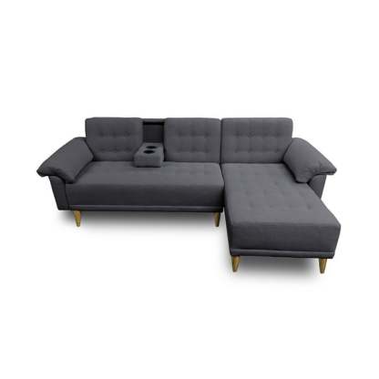Sala Modular Reversible De Lino Gris ClaroModelo Brunello