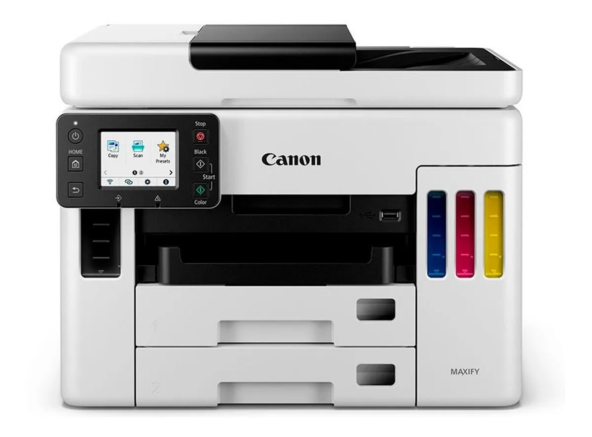 Impresora A Color Multifunción Canon Maxify Gx7010 Con Wifi Blanco