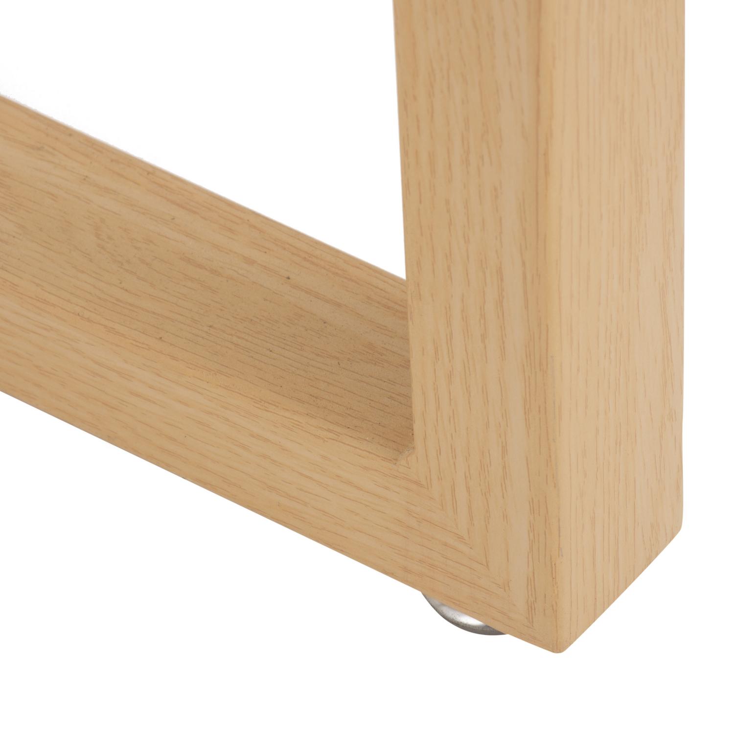 Comedor Graph 4 Sillas Mesa Rectangular 100x100x75 cm Natural/Transparente