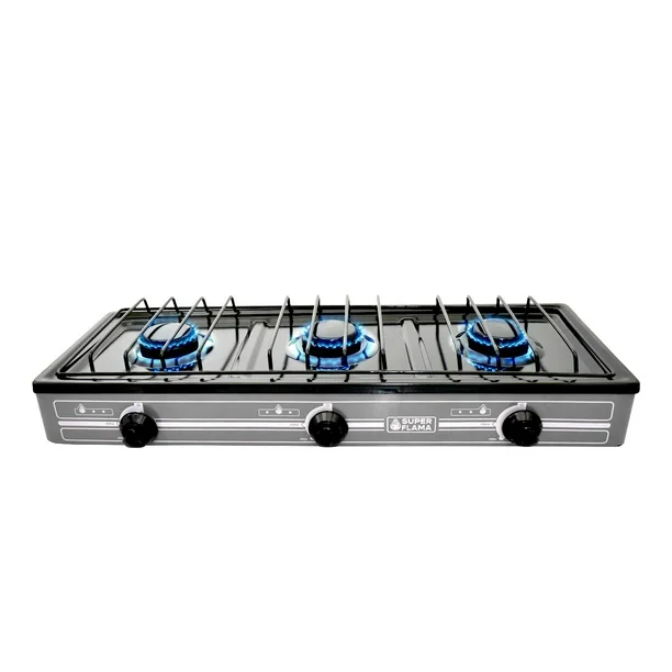 Combo TRIPLE FAMA Estufa 3 Quem, kit conexión y Tanque Super Flama Combo TRIPLE FAMA Estufa 3 Quem, kit conexión y Tanque