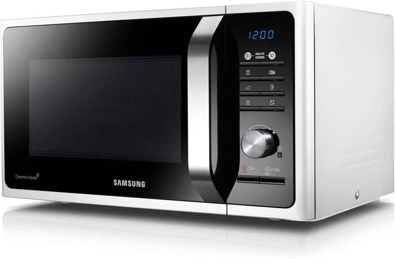 Samsung Ms32F303Taw/Ax Horno De Microondas Con Ceramic Inside, Color Blanco