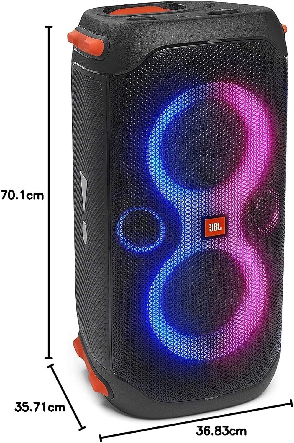 JBL PartyBox 110 - Altavoz portátil con Luces incorporadas, Sonido Potente y Graves Profundos