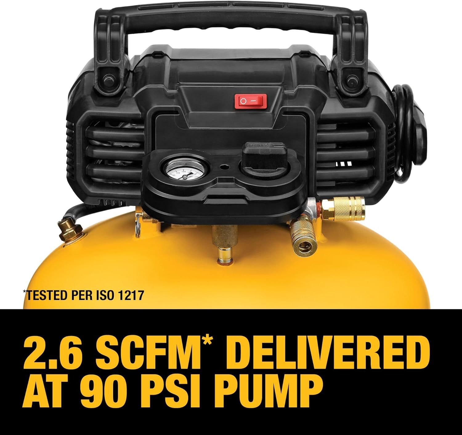 DEWALT Compresor eléctrico de Trabajo Pesado Circular de 6.0 Galones 165 PSI DWFP55126—tornillos universales