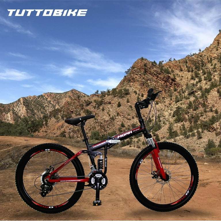 Bicicleta Montaña Rodada 26 21 Velocidades Plegable Klamp Monk MTB