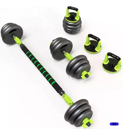 Set gym mancuernas 20kg color verde neón Black Mamut