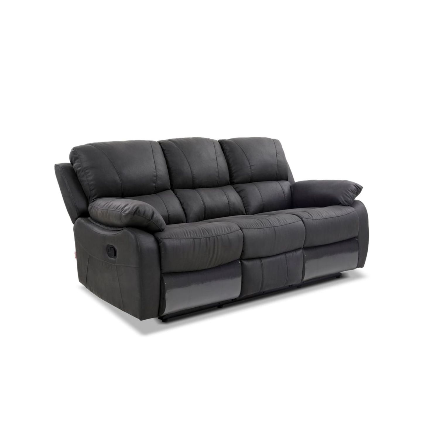 Sofá Reclinable Rosen Orson 3 Cuerpos Tela Manual Stone
