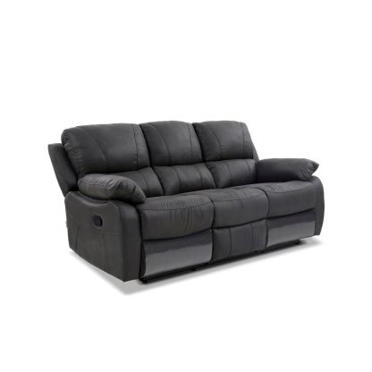 Sofá Reclinable Rosen Orson 3 Cuerpos Tela Manual Stone