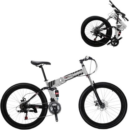 Bicicleta Montaña Plegable Bike Teche Frenos Tipo Shimano 21v Rodada 26