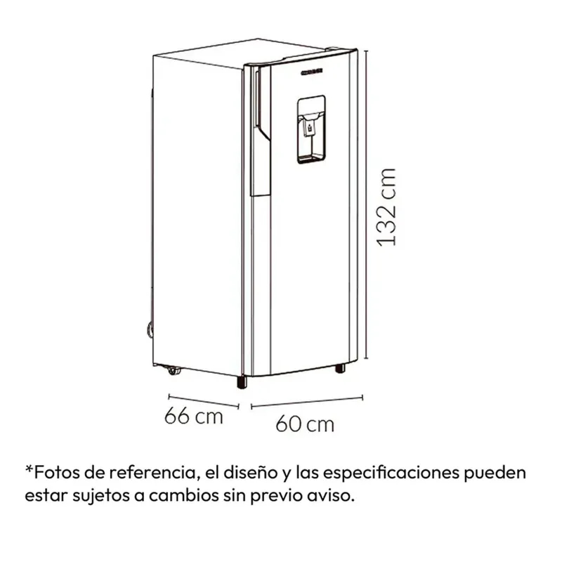 Nevera Challenger Frost 239 Lt Dispensador Agua CR-239 Gris