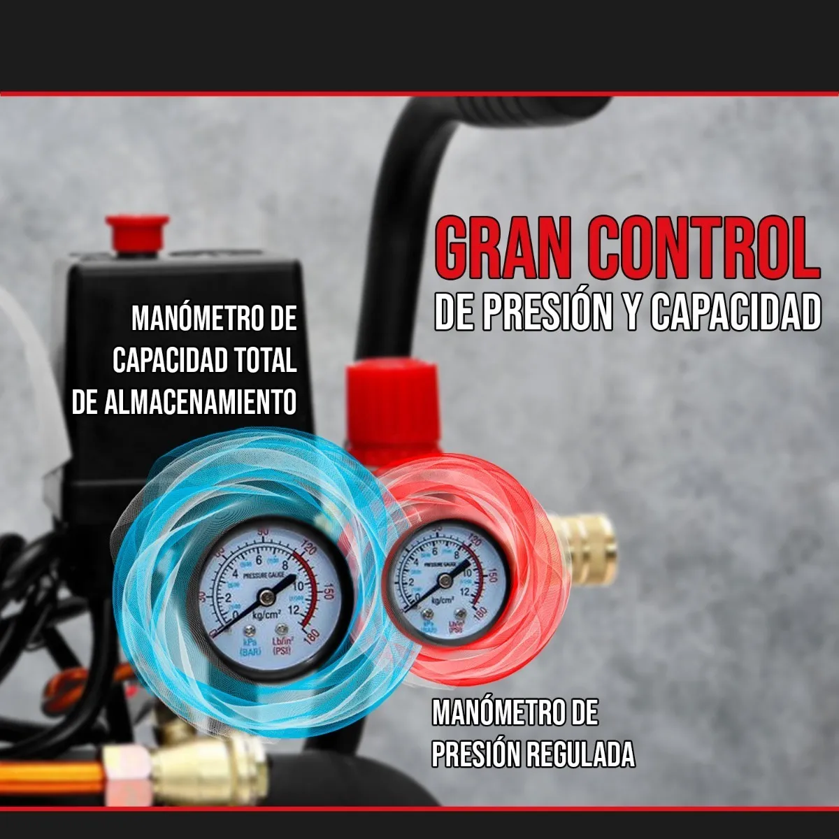 Compresor De Aire Eléctrico Portátil 25L 2.5hp Foreman FO25L