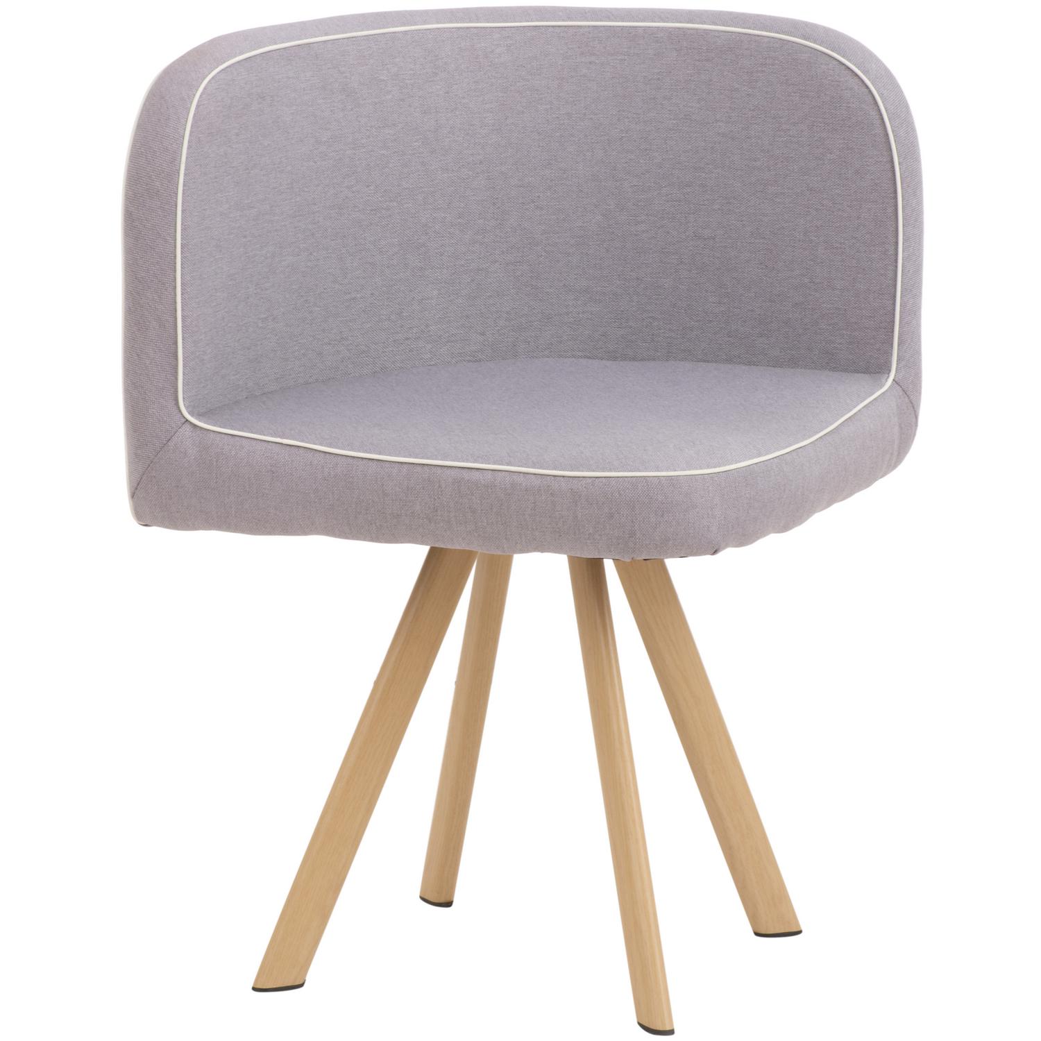 Comedor Graph 4 Sillas Mesa Rectangular 100x100x75 cm Natural/Transparente