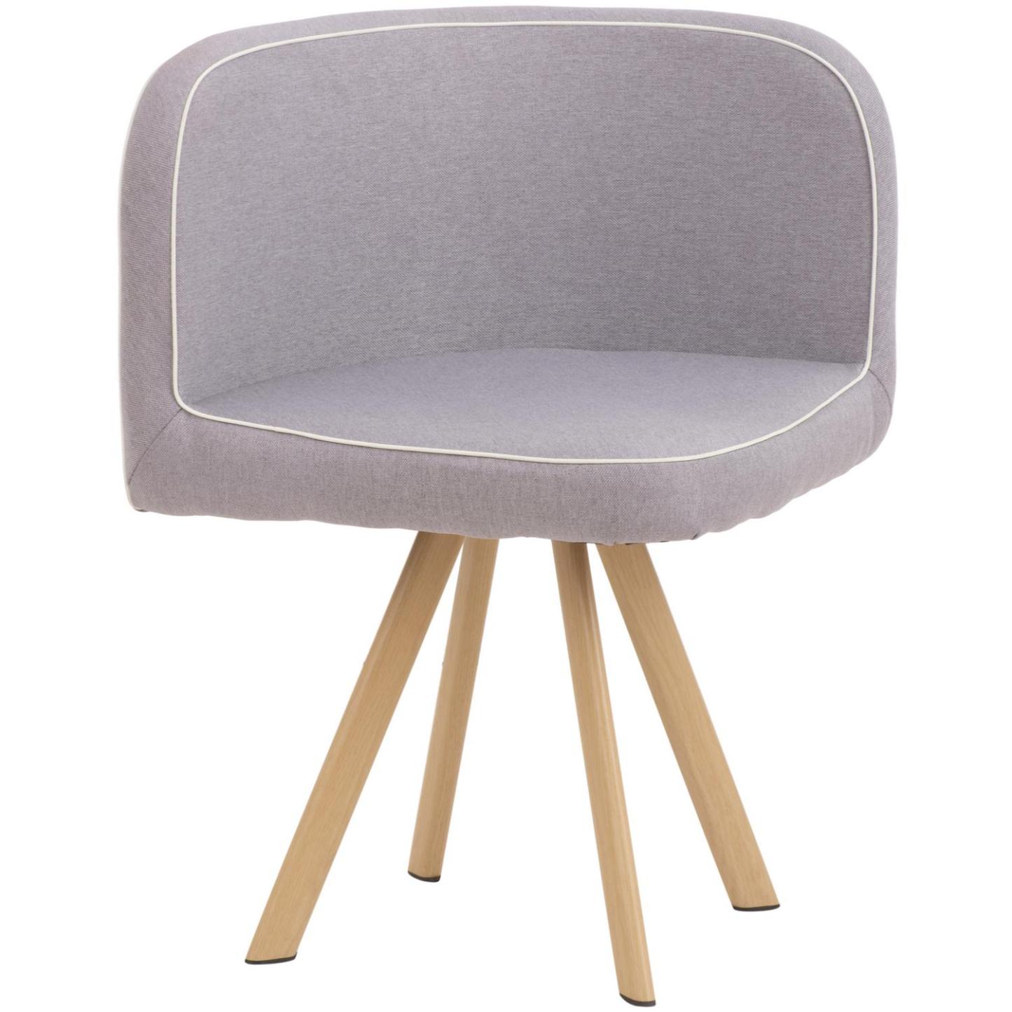 Comedor Graph 4 Sillas Mesa Rectangular 100x100x75 cm Natural/Transparente