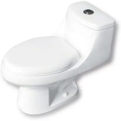 WC/Inodoro Castel Venus, Cerámica, One Piece, Color Blanco, Doble Descarga, Asiento Cierre Suave