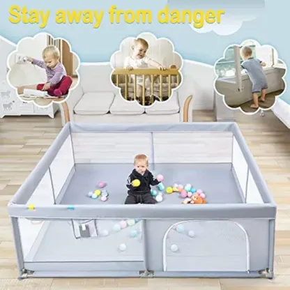 Parque Infantil Con Tapete Para Bebés Y