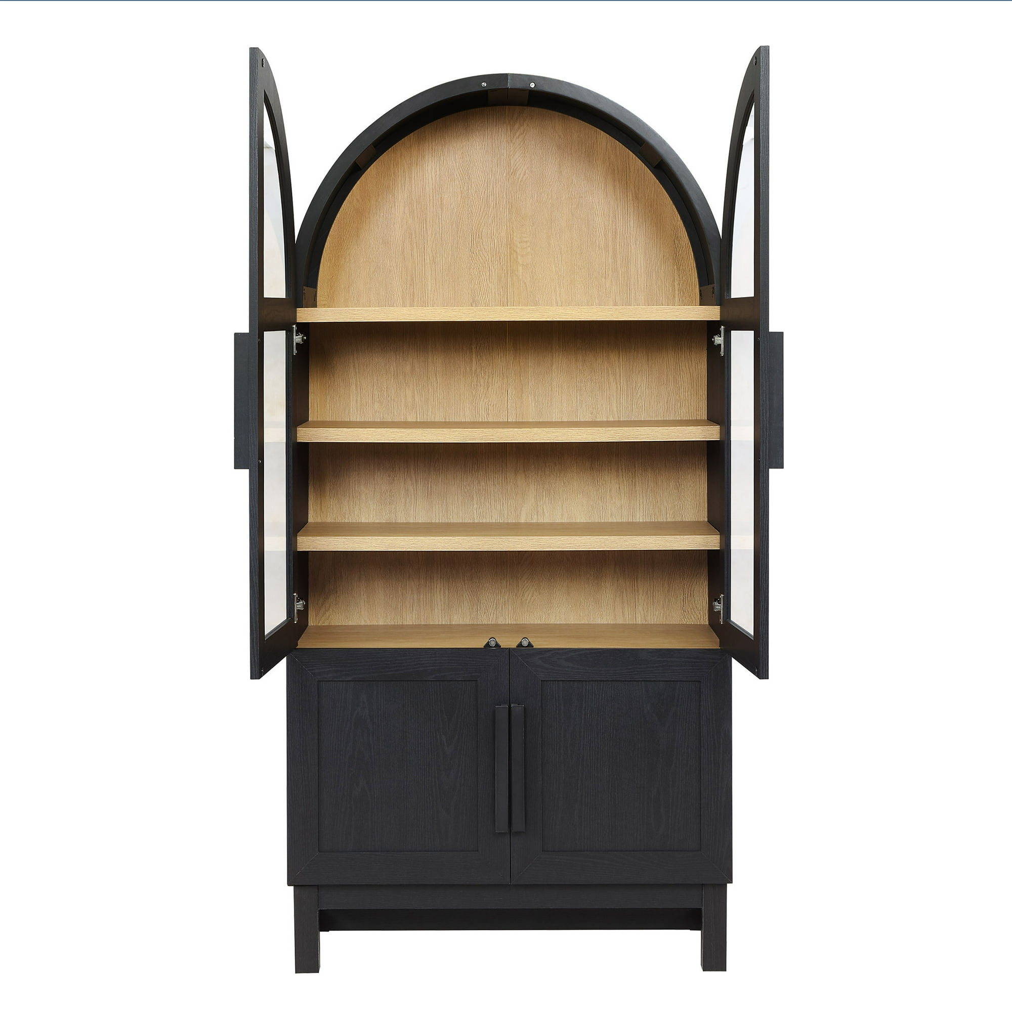 Gabinete de cocina Juliet de arco redondeado, negro intenso, de Better Homes & Gardens
