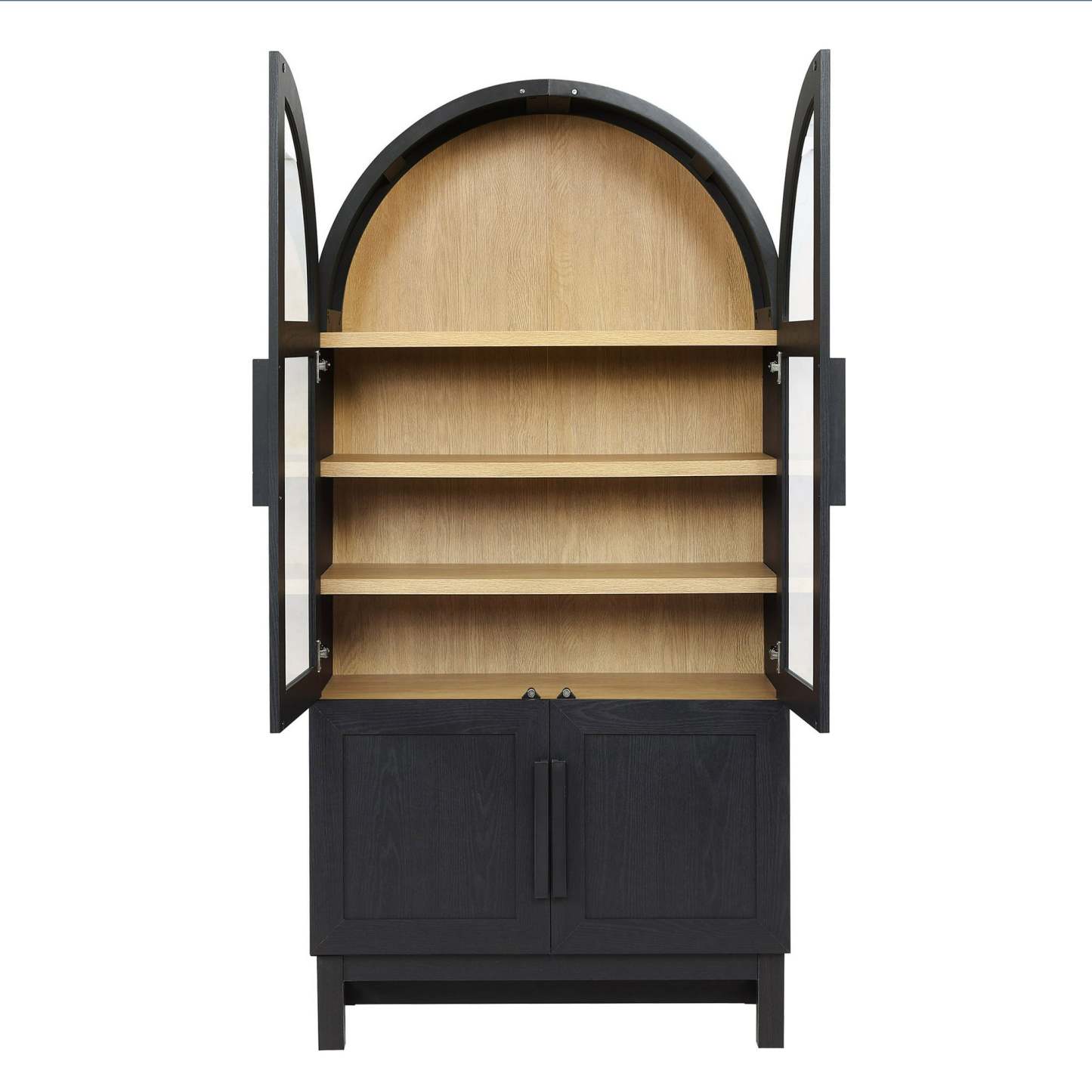 Gabinete de cocina Juliet de arco redondeado, negro intenso, de Better Homes & Gardens
