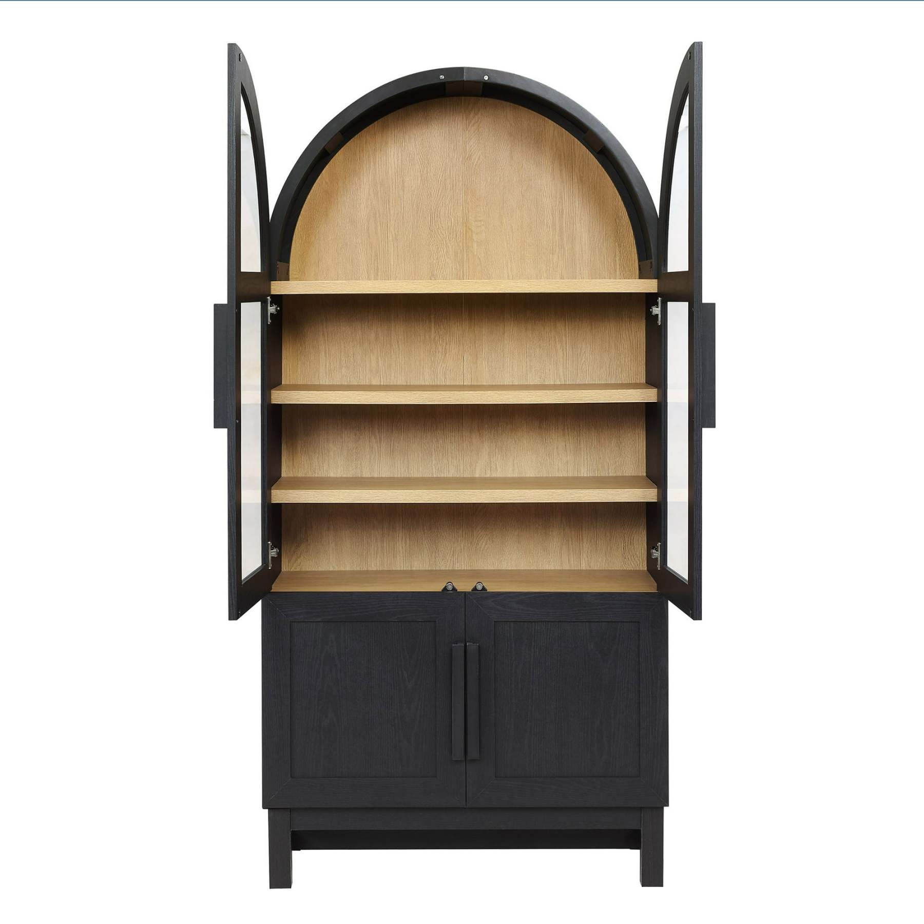 Gabinete de cocina Juliet de arco redondeado, negro intenso, de Better Homes & Gardens