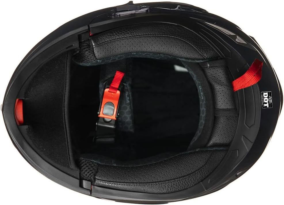 ILM - Casco de Motocicleta Modular Integrado con Bluetooth, con protección Solar para Mp3, Modelo 953/953 Pro！